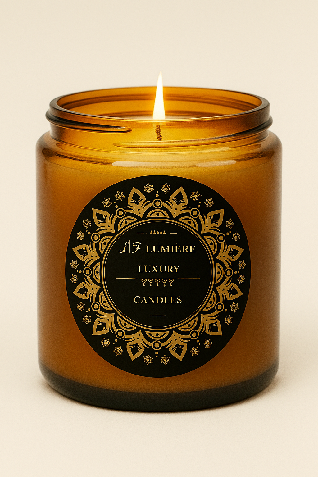 24 Pack 8oz Amber Glass Jars with Black Lids - For Candle Making, Food Storage, Canning, Spices, Liquids, Cosmetic Containers, Beauty Products- Leakproof & Dishwasher Safe