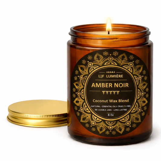 Amber Noir Coconut Natural Coconut Apricot wax candles