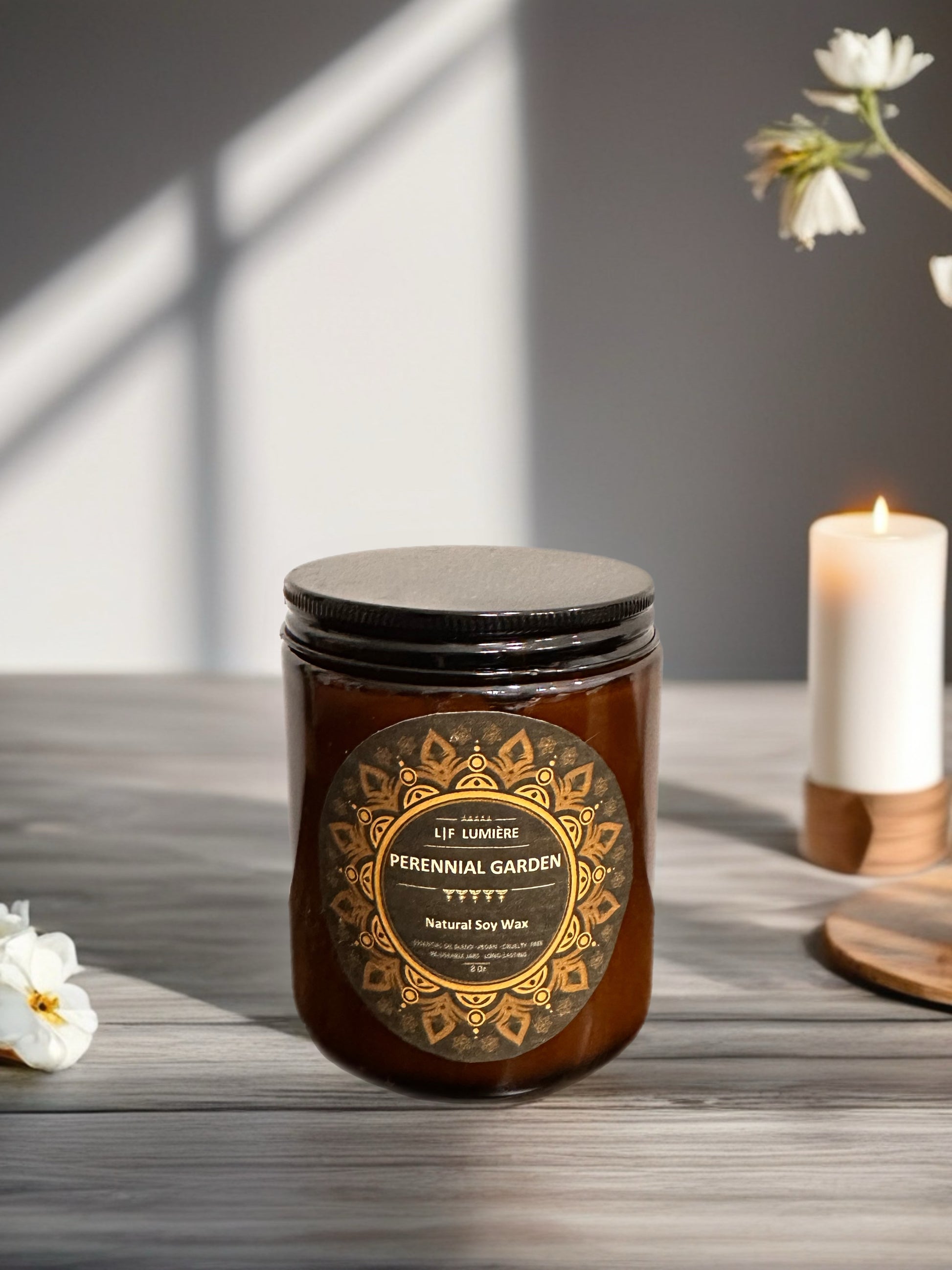 LF Lumiere Candles perennial garden handmade coconut wax natural candle