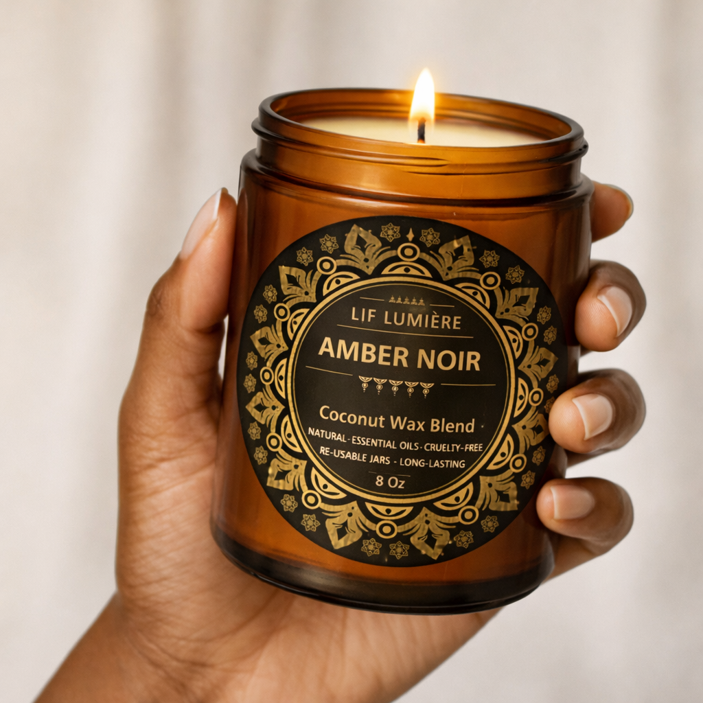 Amber Noir Coconut Natural Coconut Apricot wax candles