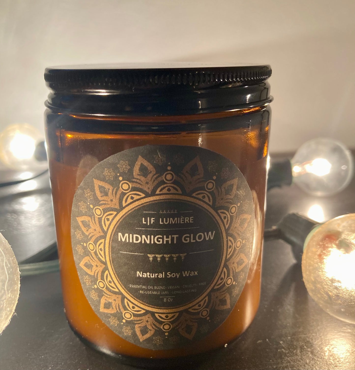 Midnight Glow Luxury Natural Candle